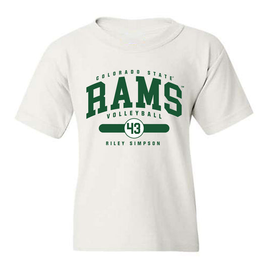 Colorado State - NCAA Women's Volleyball : Riley Simpson - Youth T-Shirt-0