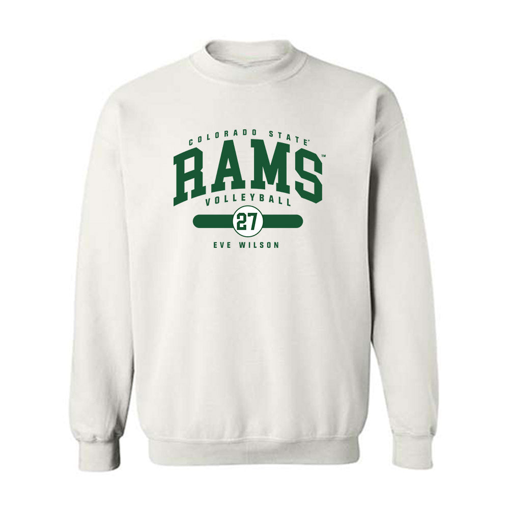 Colorado State - NCAA Women's Volleyball : Eve Wilson - Crewneck Sweatshirt-0