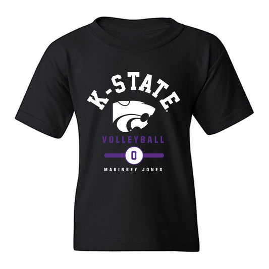 Kansas State - NCAA Women's Volleyball : Makinsey jones - Classic Fashion Shersey Youth T-Shirt-0