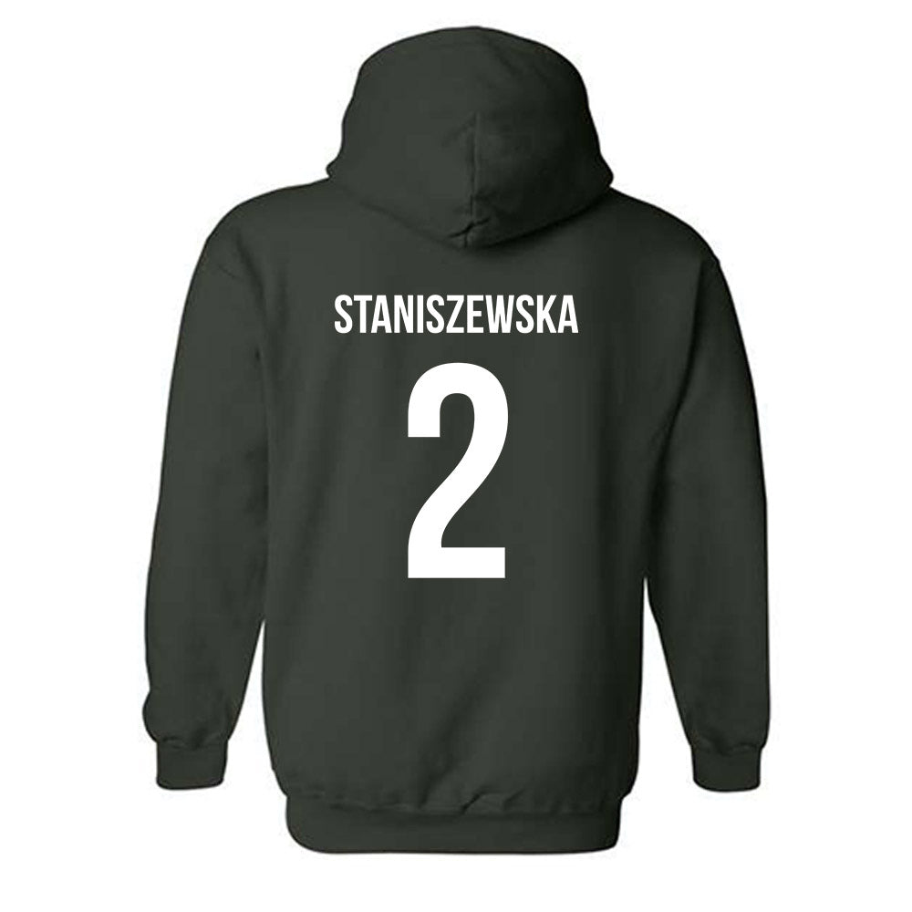 Michigan State - NCAA Women's Volleyball : Karolina Staniszewska - Replica Shersey Hooded Sweatshirt