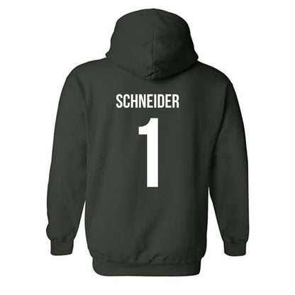 Michigan State - NCAA Women's Volleyball : Lia Schneider - Replica Shersey Hooded Sweatshirt-1