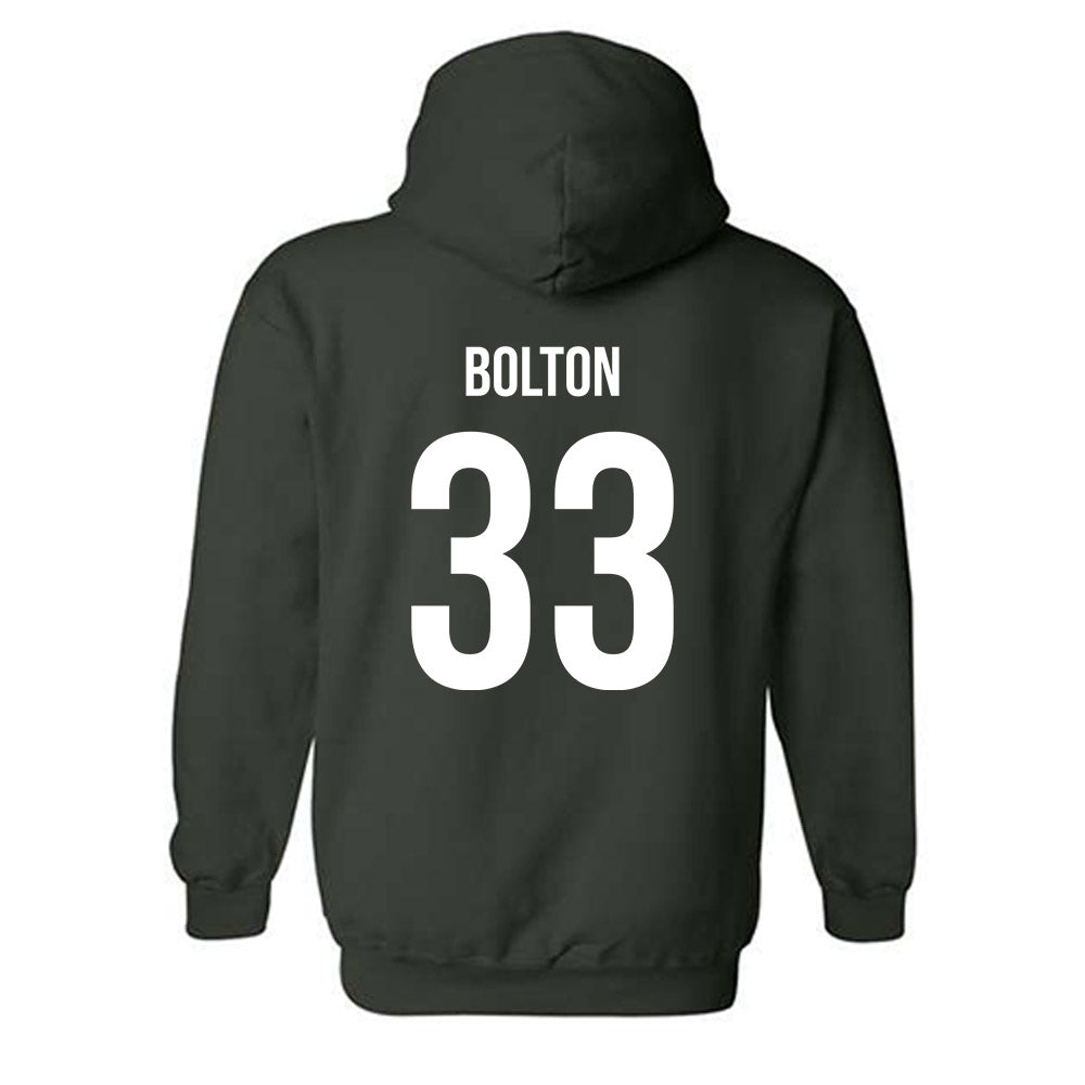 Michigan State - NCAA Women's Volleyball : Mya Bolton - Replica Shersey Hooded Sweatshirt