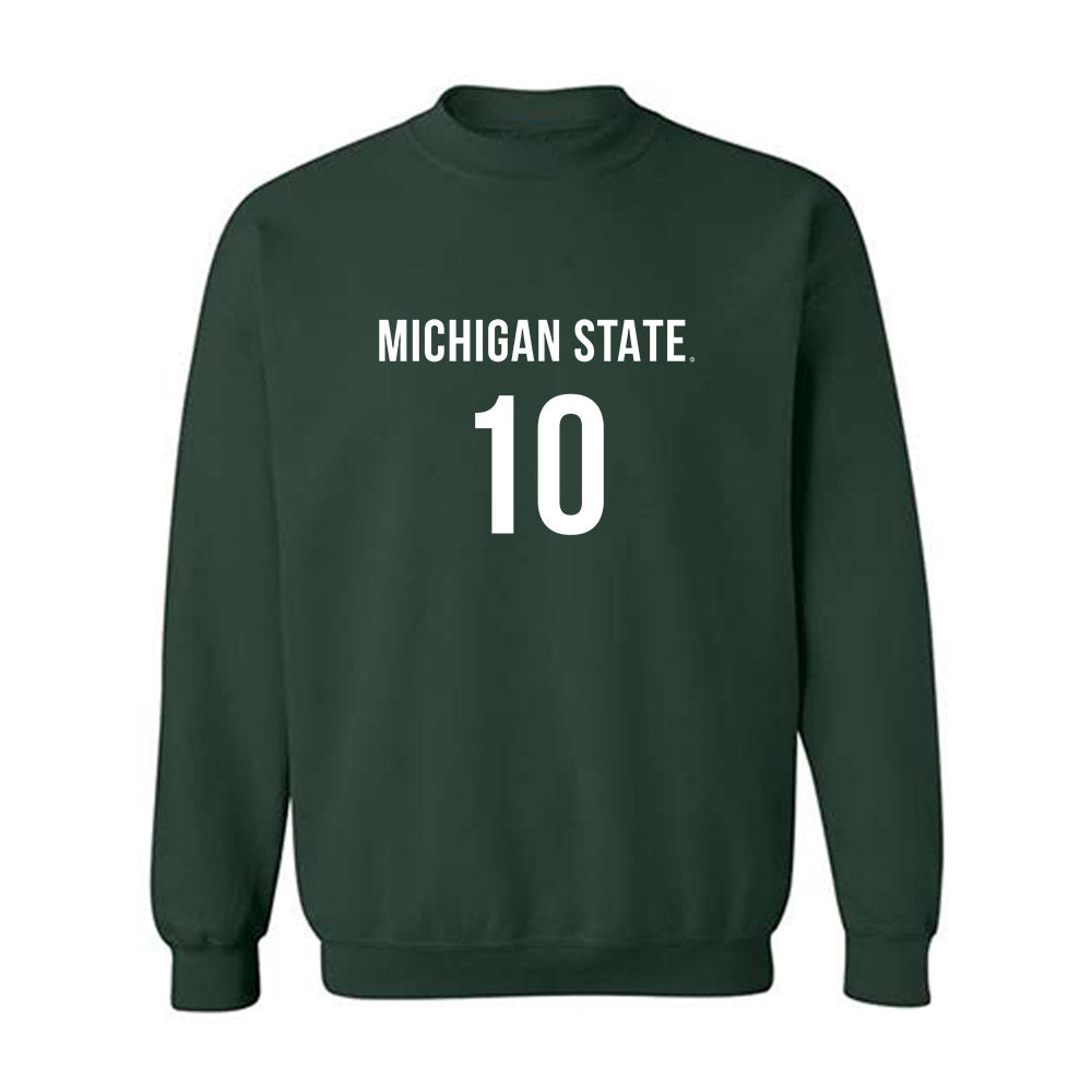 Michigan State - NCAA Women's Volleyball : Leela Ormsby - Replica Shersey Crewneck Sweatshirt-0