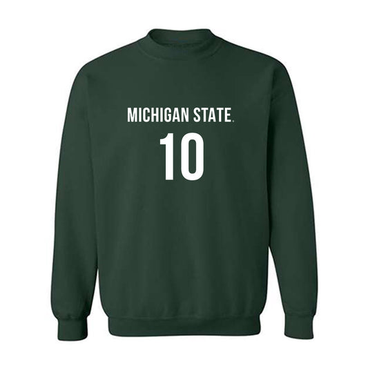 Michigan State - NCAA Women's Volleyball : Leela Ormsby - Replica Shersey Crewneck Sweatshirt-0