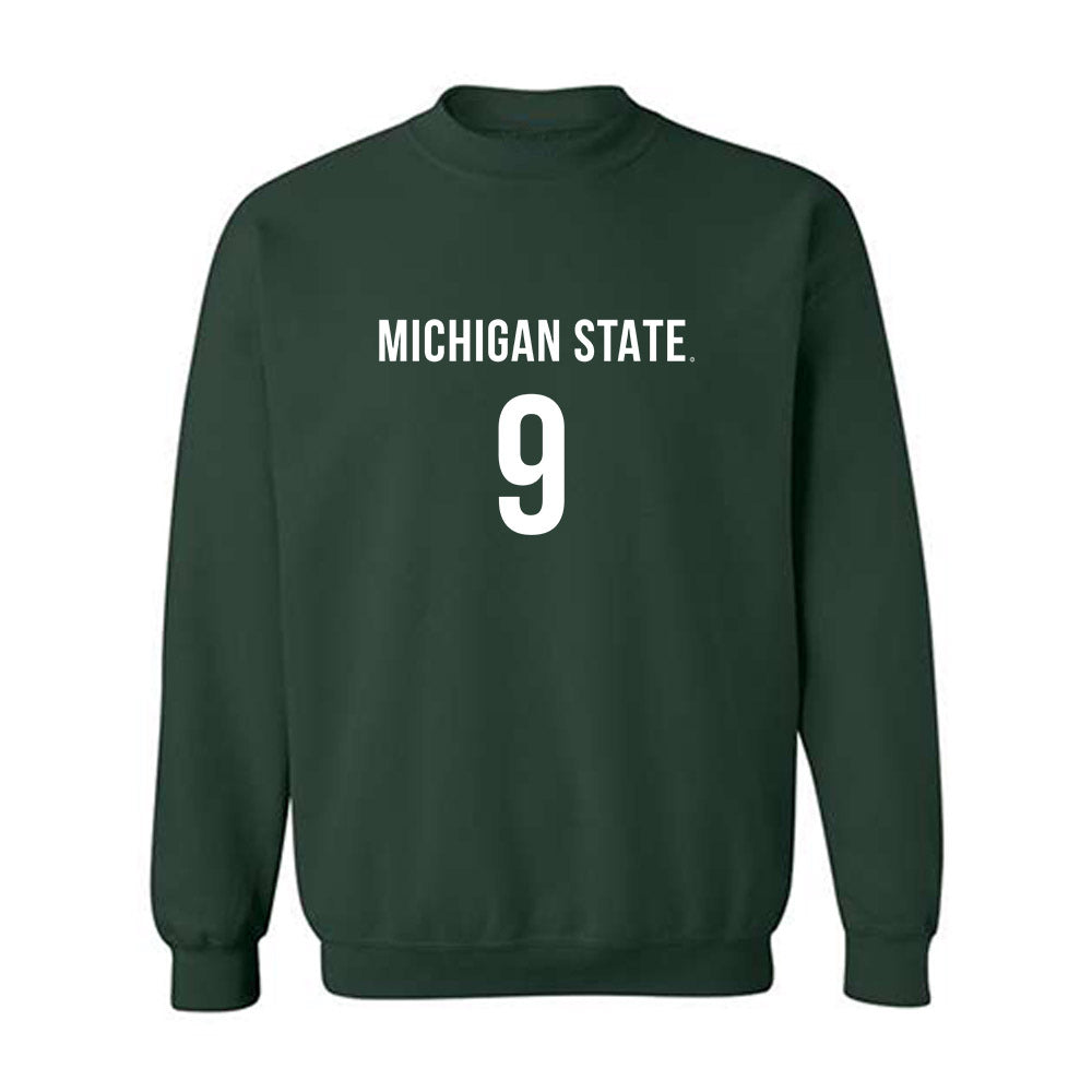 Michigan State - NCAA Women's Volleyball : Zuzanna Kulig - Replica Shersey Crewneck Sweatshirt-0