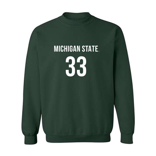 Michigan State - NCAA Women's Volleyball : Mya Bolton - Replica Shersey Crewneck Sweatshirt