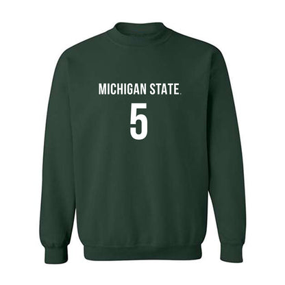 Michigan State - NCAA Women's Volleyball : Ky Clayton - Replica Shersey Crewneck Sweatshirt