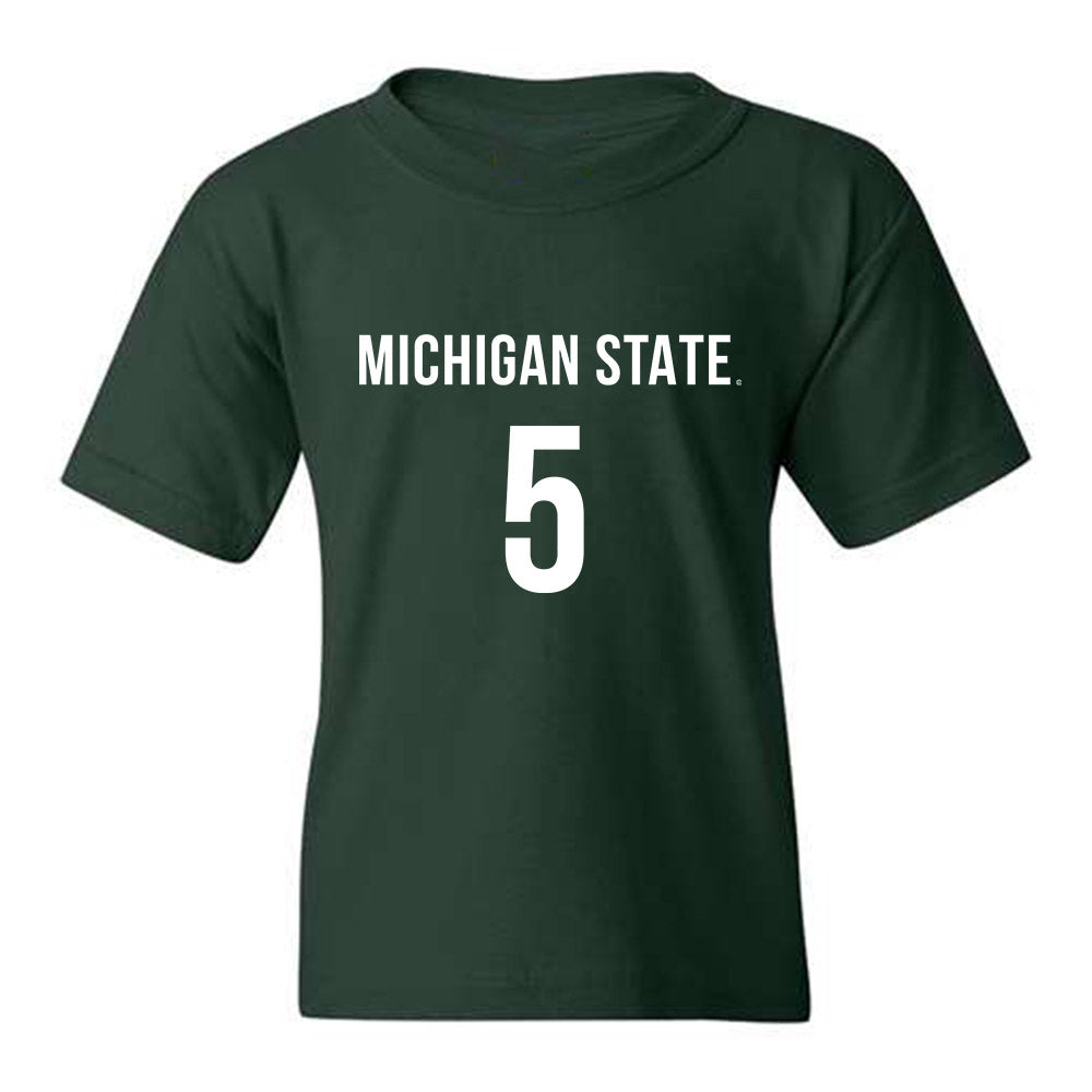 Michigan State - NCAA Women's Volleyball : Ky Clayton - Replica Shersey Youth T-Shirt