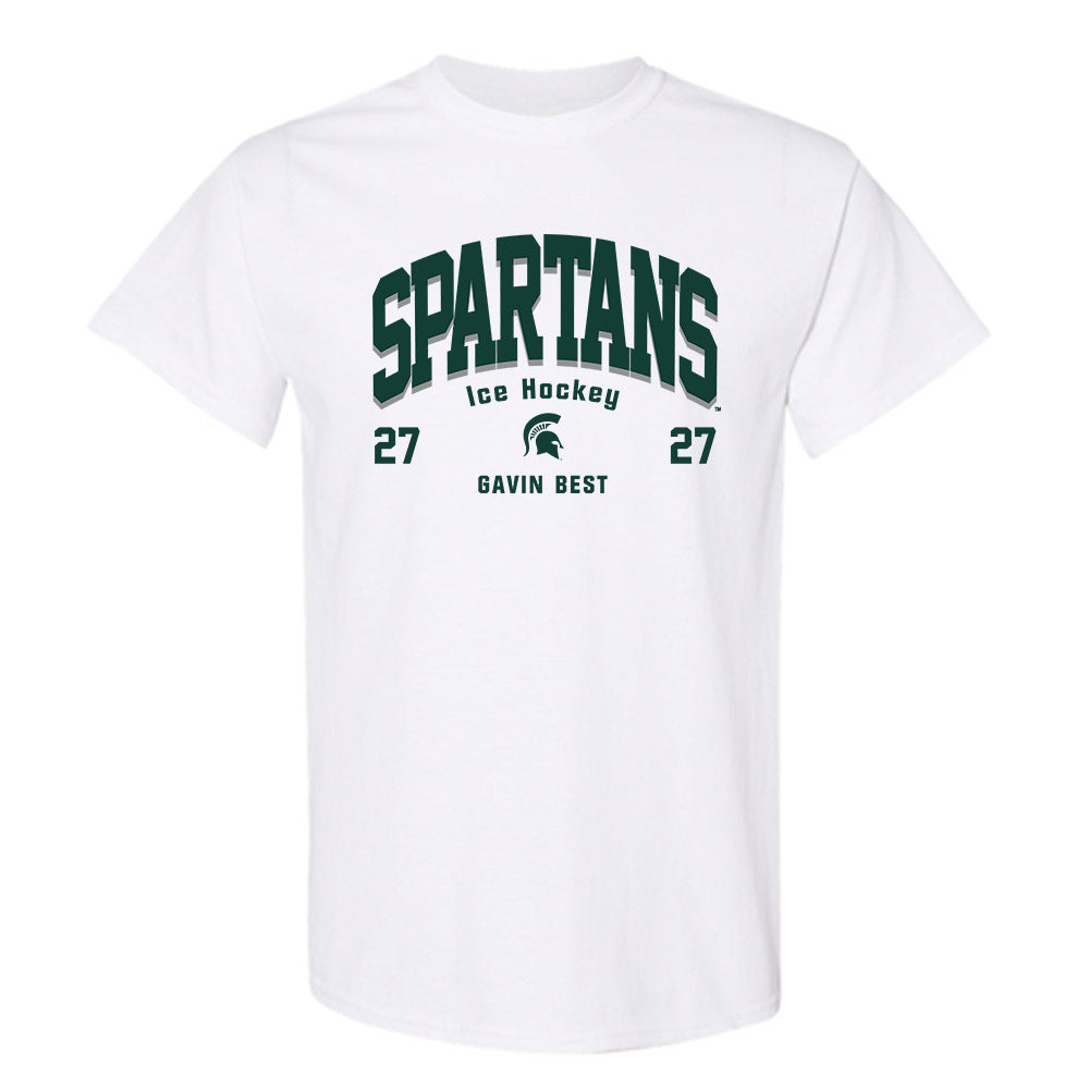 Michigan State - NCAA Men's Ice Hockey : Gavin Best - Classic Fashion Shersey T-Shirt-0