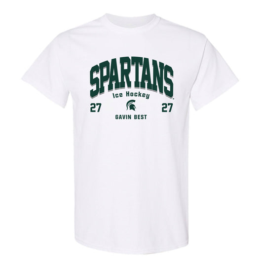 Michigan State - NCAA Men's Ice Hockey : Gavin Best - Classic Fashion Shersey T-Shirt-0