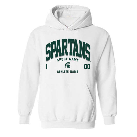 Michigan State - NCAA Men's Basketball : Jeremy Fears - Classic Fashion Shersey Hooded Sweatshirt-0