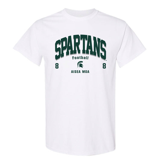 Michigan State - NCAA Football : Aisea Moa - Classic Fashion Shersey T-Shirt-0