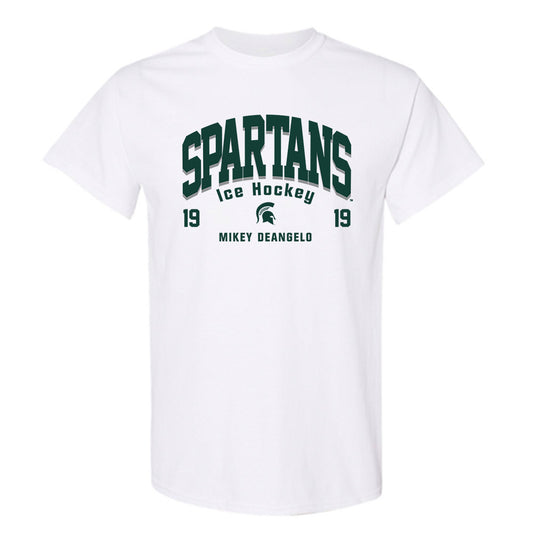 Michigan State - NCAA Men's Ice Hockey : Mikey DeAngelo - Classic Fashion Shersey T-Shirt-0