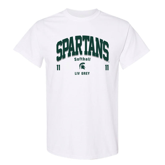 Michigan State - NCAA Softball : Liv Grey - T-Shirt Classic Fashion Shersey