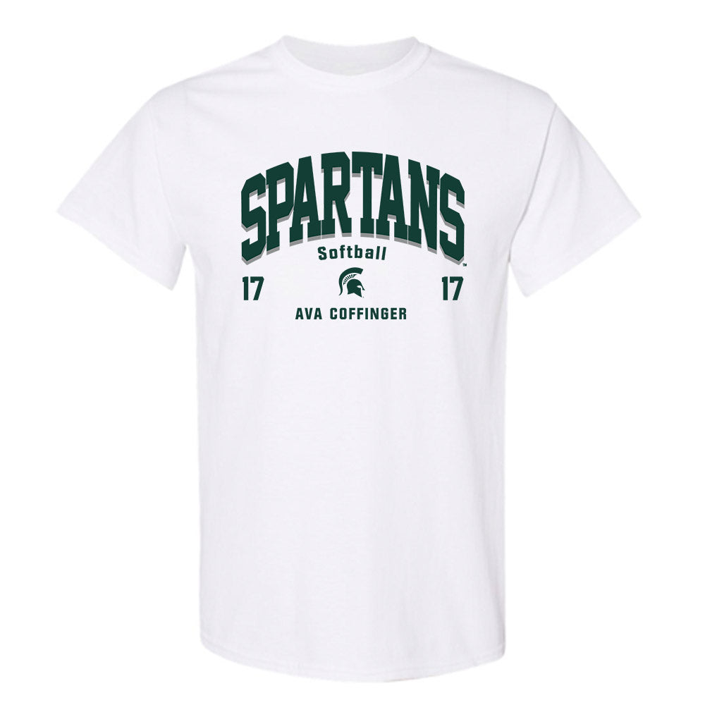 Michigan State - NCAA Softball : Ava Coffinger - Classic Fashion Shersey T-Shirt-0