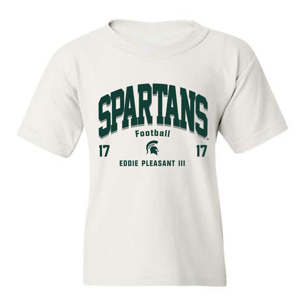 Michigan State - NCAA Football : Eddie Pleasant III - Youth T-Shirt