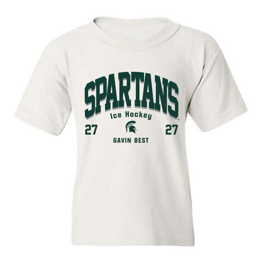 Michigan State - NCAA Men's Ice Hockey : Gavin Best - Classic Fashion Shersey Youth T-Shirt-0