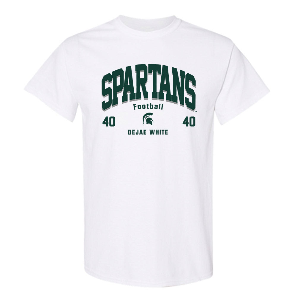 Michigan State - NCAA Football : DeJae White - Classic Fashion Shersey T-Shirt-0