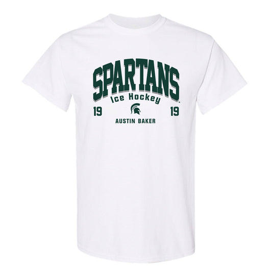 Michigan State - NCAA Men's Ice Hockey : Austin Baker - Classic Fashion Shersey T-Shirt-0