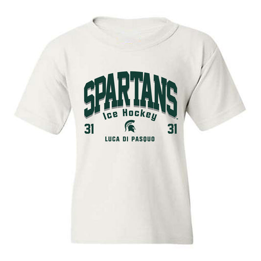 Michigan State - NCAA Men's Ice Hockey : Luca Di Pasquo - Classic Fashion Shersey Youth T-Shirt-0