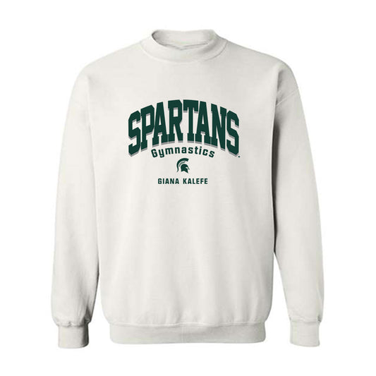 Michigan State - NCAA Women's Gymnastics : Giana Kalefe - Classic Fashion Shersey Crewneck Sweatshirt-0