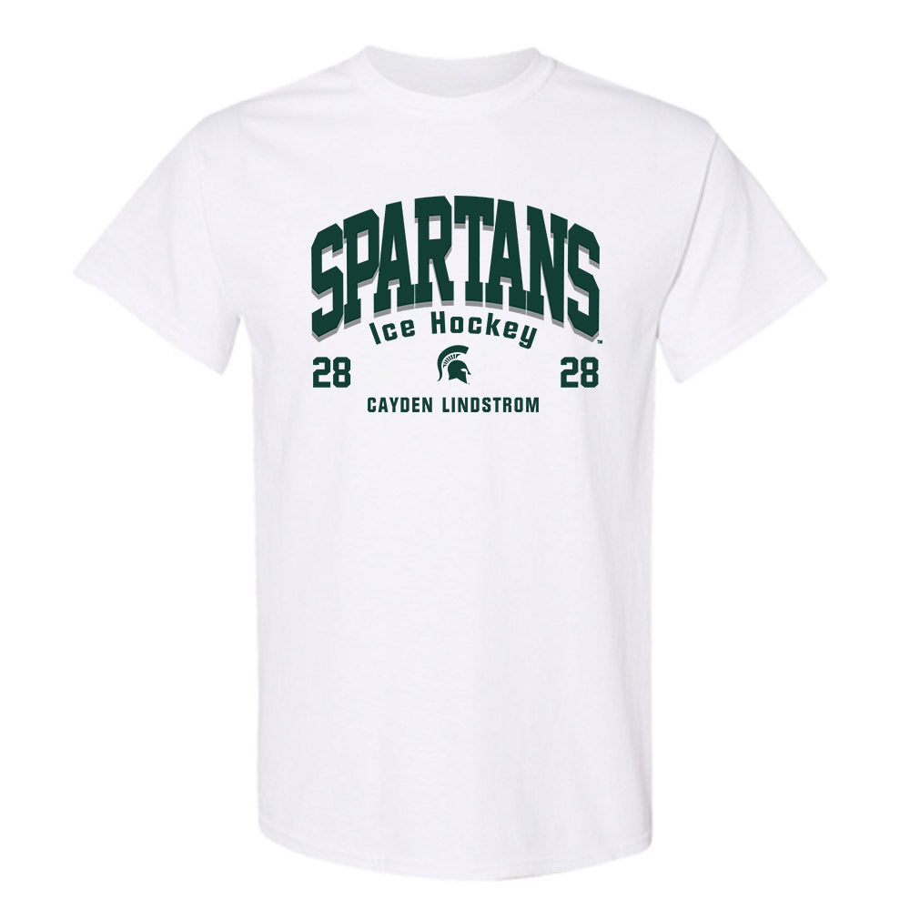 Michigan State - NCAA Men's Ice Hockey : Cayden Lindstrom - Classic Fashion Shersey T-Shirt-0