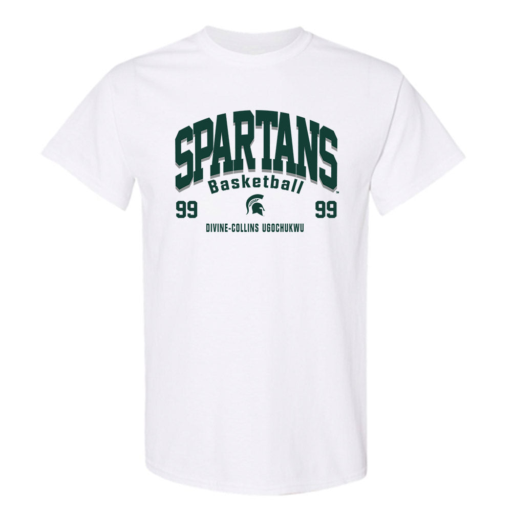 Michigan State - NCAA Men's Basketball : Divine-Collins Ugochukwu - Classic Fashion Shersey T-Shirt-0