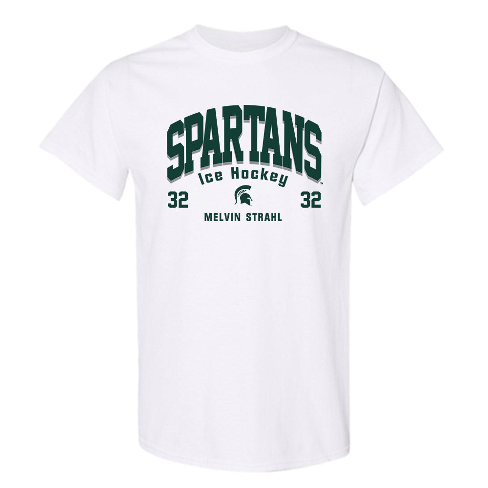 Michigan State - NCAA Men's Ice Hockey : Melvin Strahl - Classic Fashion Shersey T-Shirt-0