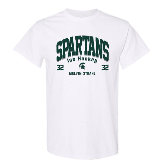 Michigan State - NCAA Men's Ice Hockey : Melvin Strahl - Classic Fashion Shersey T-Shirt-0