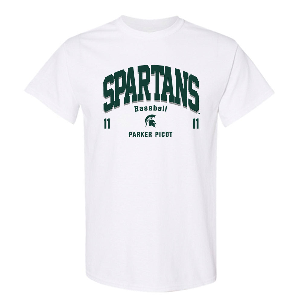 Michigan State - NCAA Baseball : Parker Picot - Classic Fashion Shersey T-Shirt-0