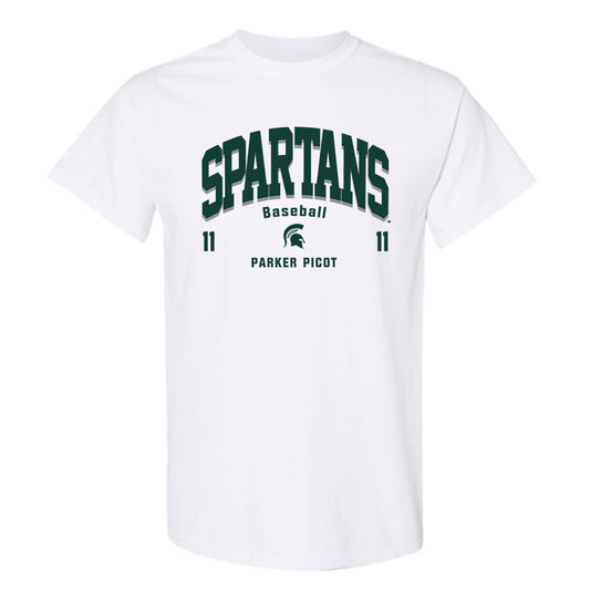 Michigan State - NCAA Baseball : Parker Picot - Classic Fashion Shersey T-Shirt-0