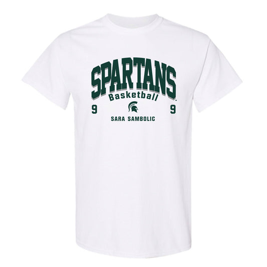 Michigan State - NCAA Women's Basketball : Sara Sambolic - Classic Fashion Shersey T-Shirt-0