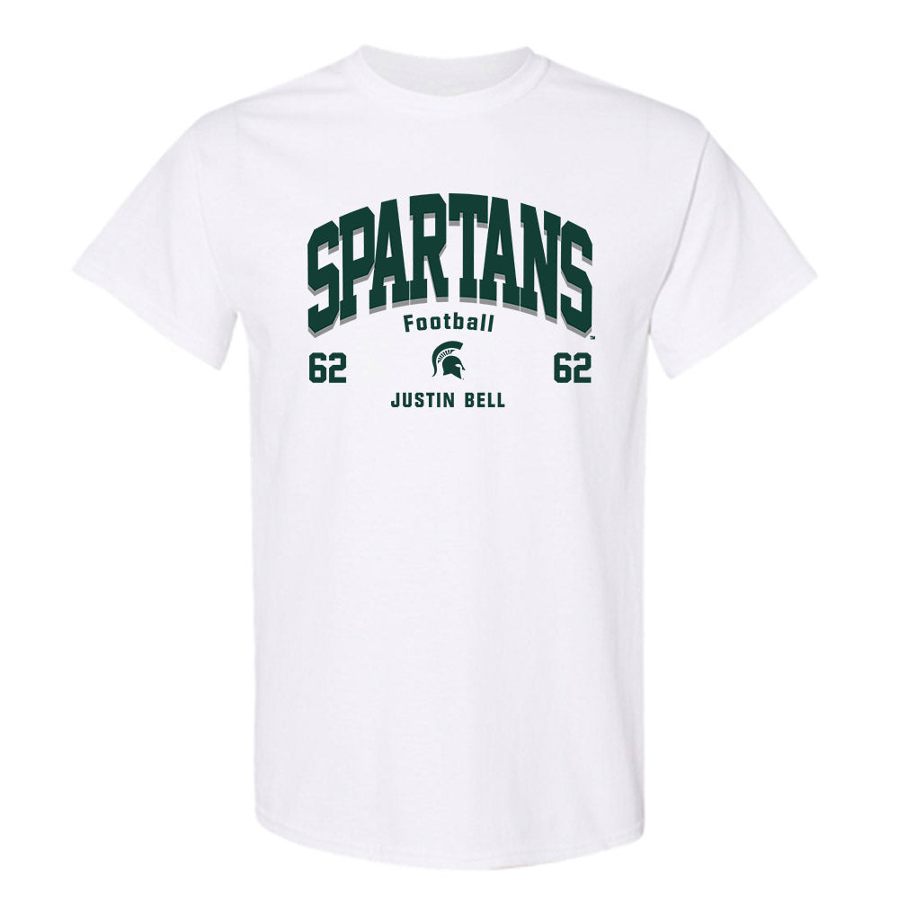 Michigan State - NCAA Football : Justin Bell - Classic Fashion Shersey T-Shirt-0
