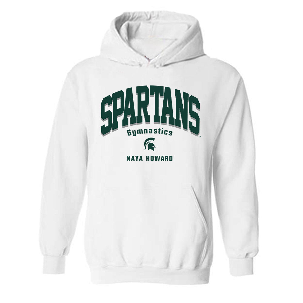 Michigan State - NCAA Women's Gymnastics : Naya Howard - Classic Fashion Shersey Hooded Sweatshirt-0