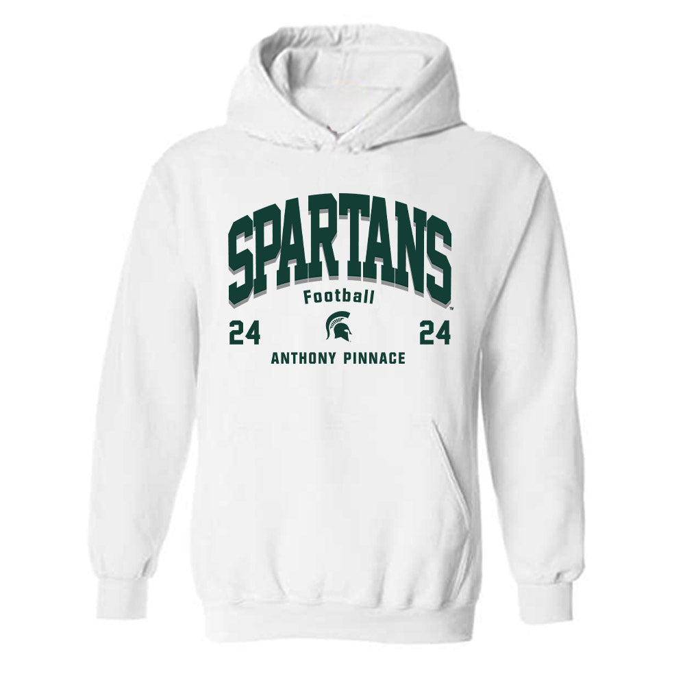 Michigan State - NCAA Football : Anthony Pinnace - Classic Fashion Shersey Hooded Sweatshirt-0