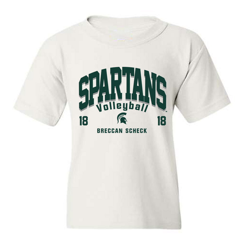 Michigan State - NCAA Women's Volleyball : Breccan Scheck - Classic Fashion Shersey Youth T-Shirt-0