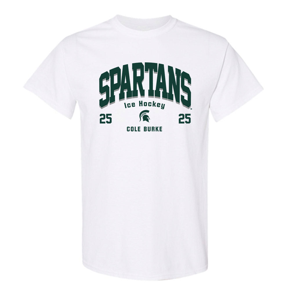 Michigan State - NCAA Men's Ice Hockey : Cole Burke - Classic Fashion Shersey T-Shirt-0