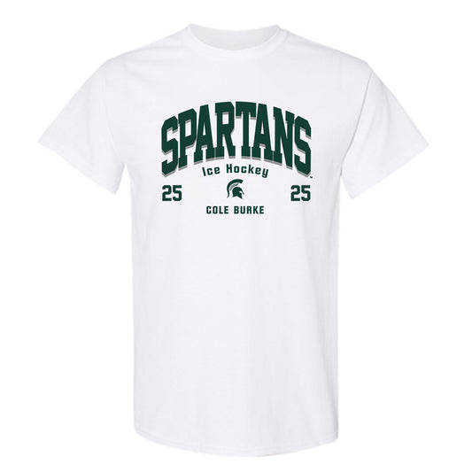 Michigan State - NCAA Men's Ice Hockey : Cole Burke - Classic Fashion Shersey T-Shirt-0