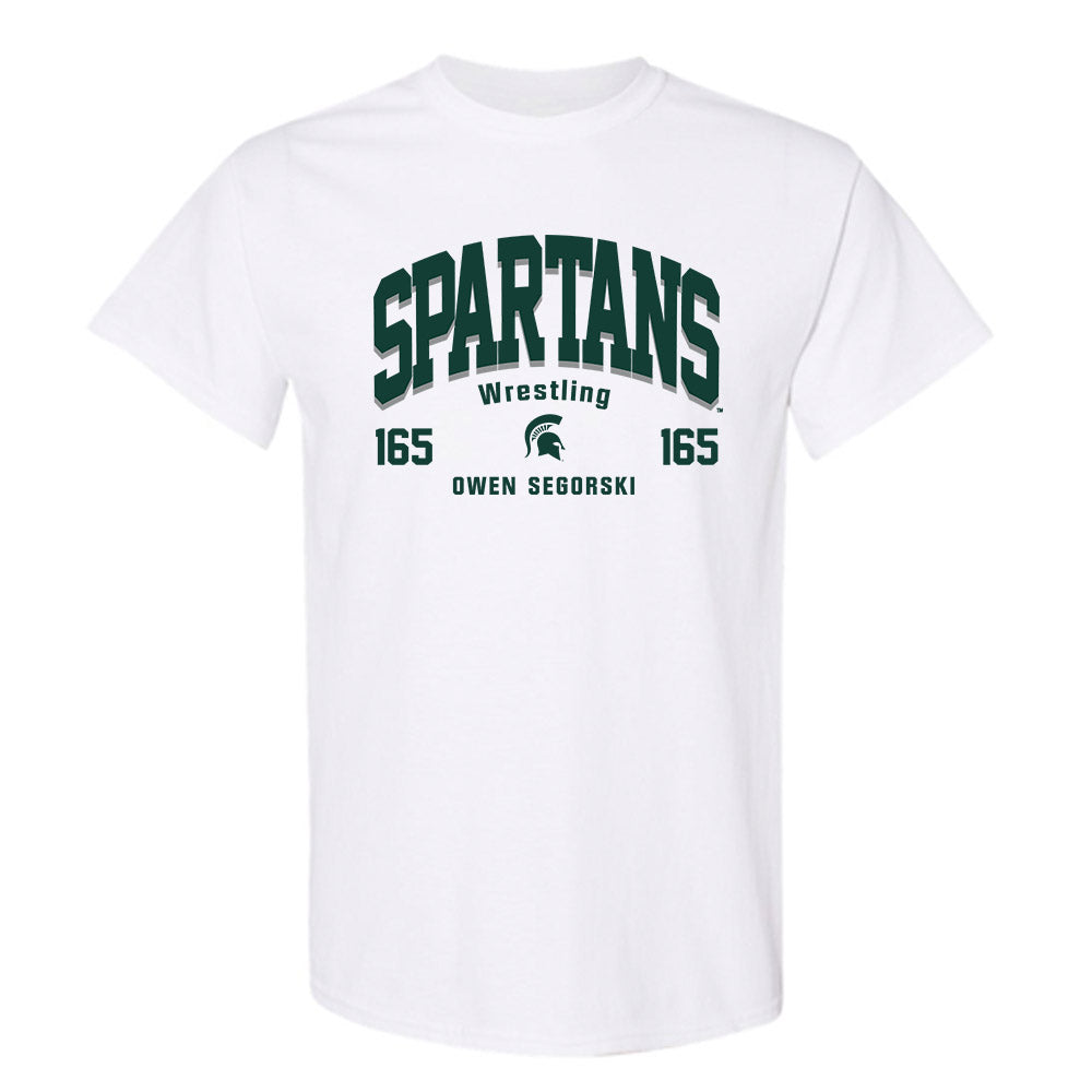 Michigan State - NCAA Wrestling : Owen Segorski - Classic Fashion Shersey T-Shirt-0