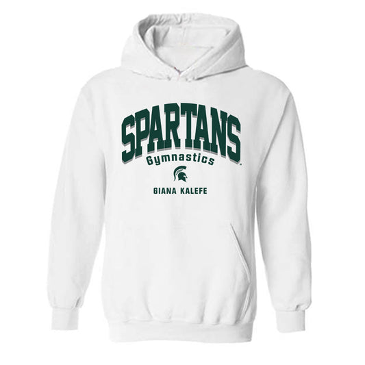 Michigan State - NCAA Women's Gymnastics : Giana Kalefe - Classic Fashion Shersey Hooded Sweatshirt-0