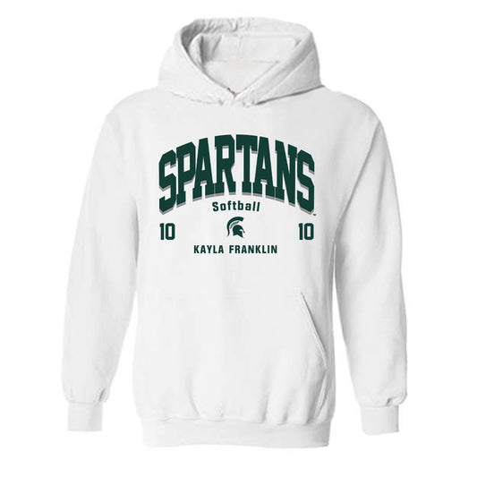 Michigan State - NCAA Softball : Kayla Franklin - Classic Fashion Shersey Hooded Sweatshirt-0