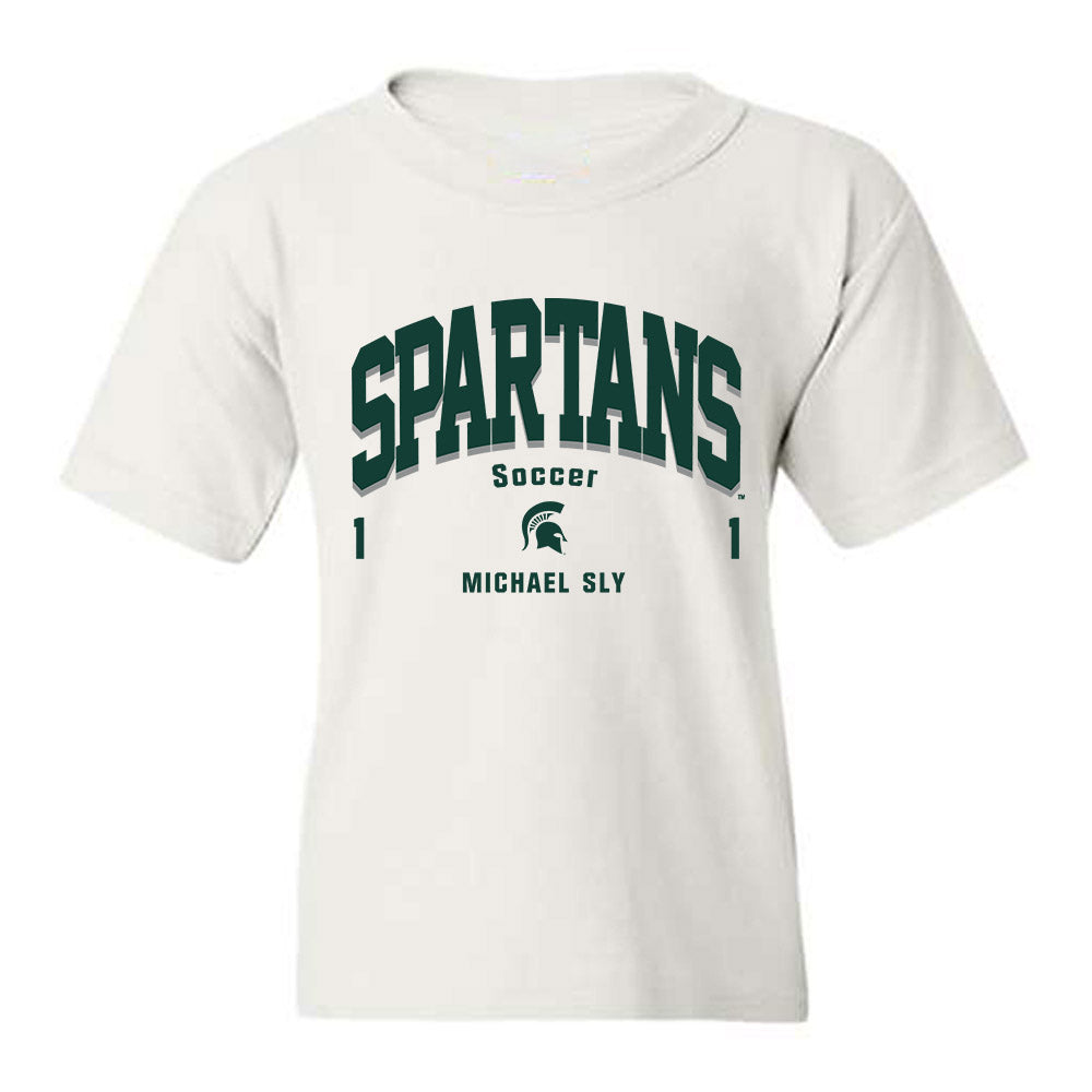 Michigan State - NCAA Men's Soccer : Michael Sly - Classic Fashion Shersey Youth T-Shirt-0