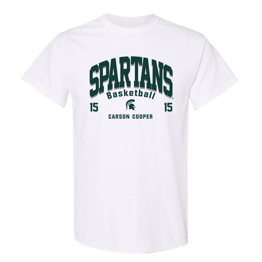 Michigan State - NCAA Men's Basketball : Carson Cooper - Classic Fashion Shersey T-Shirt-0