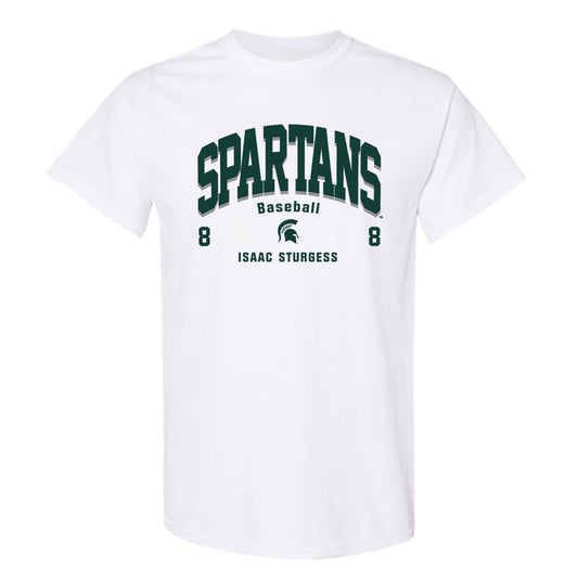 Michigan State - NCAA Baseball : Isaac Sturgess - Classic Fashion Shersey T-Shirt-0
