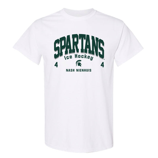 Michigan State - NCAA Men's Ice Hockey : Nash Nienhuis - Classic Fashion Shersey T-Shirt-0