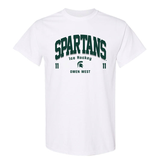 Michigan State - NCAA Men's Ice Hockey : Owen West - Classic Fashion Shersey T-Shirt-0