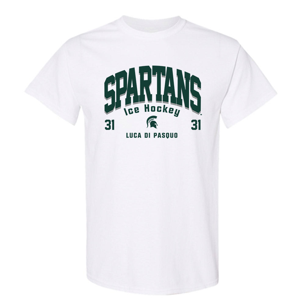 Michigan State - NCAA Men's Ice Hockey : Luca Di Pasquo - Classic Fashion Shersey T-Shirt-0