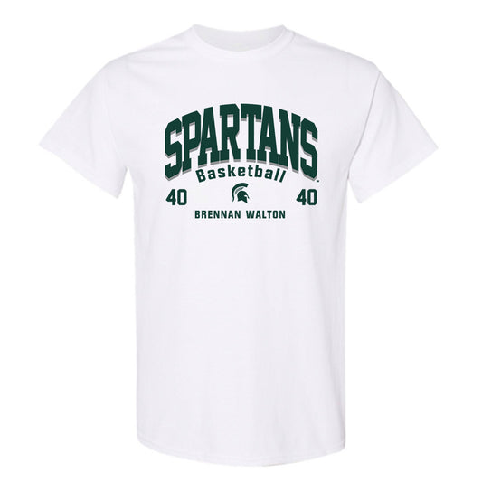 Michigan State - NCAA Men's Basketball : Brennan Walton - Classic Fashion Shersey T-Shirt-0