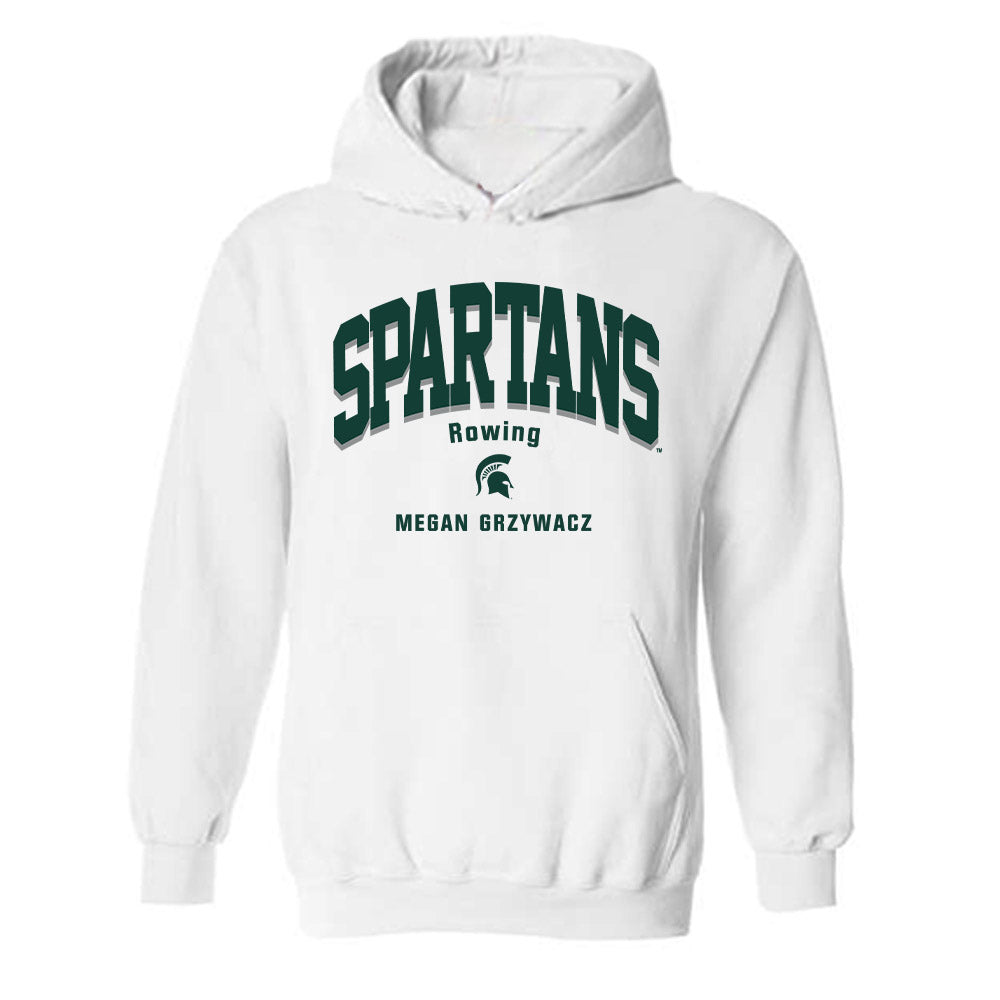 Michigan State - NCAA Women's Rowing : Megan Grzywacz - Classic Fashion Shersey Hooded Sweatshirt-0