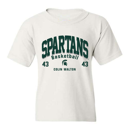 Michigan State - NCAA Men's Basketball : Colin Walton - Classic Fashion Shersey Youth T-Shirt-0